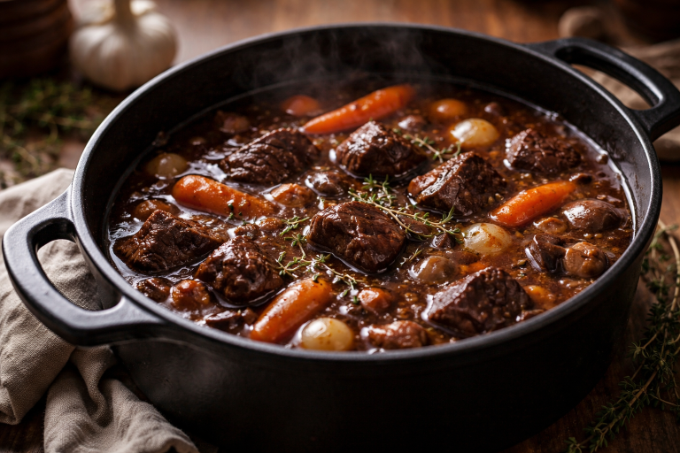 quelle est l'origine de la recette du boeuf bouruguignon